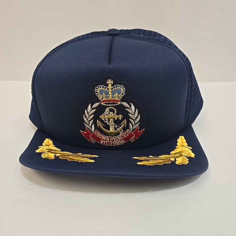 Vintage Crown Princess Victoria Snapback Trucker Hat Crown Anchor Cruise Ship